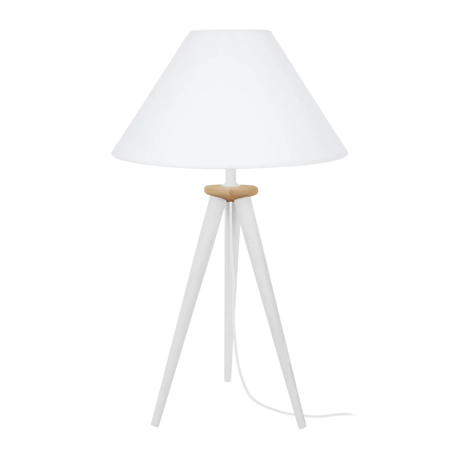 Tosel Arhus lampada da tavolo naturale 30x42 cm treppiede
