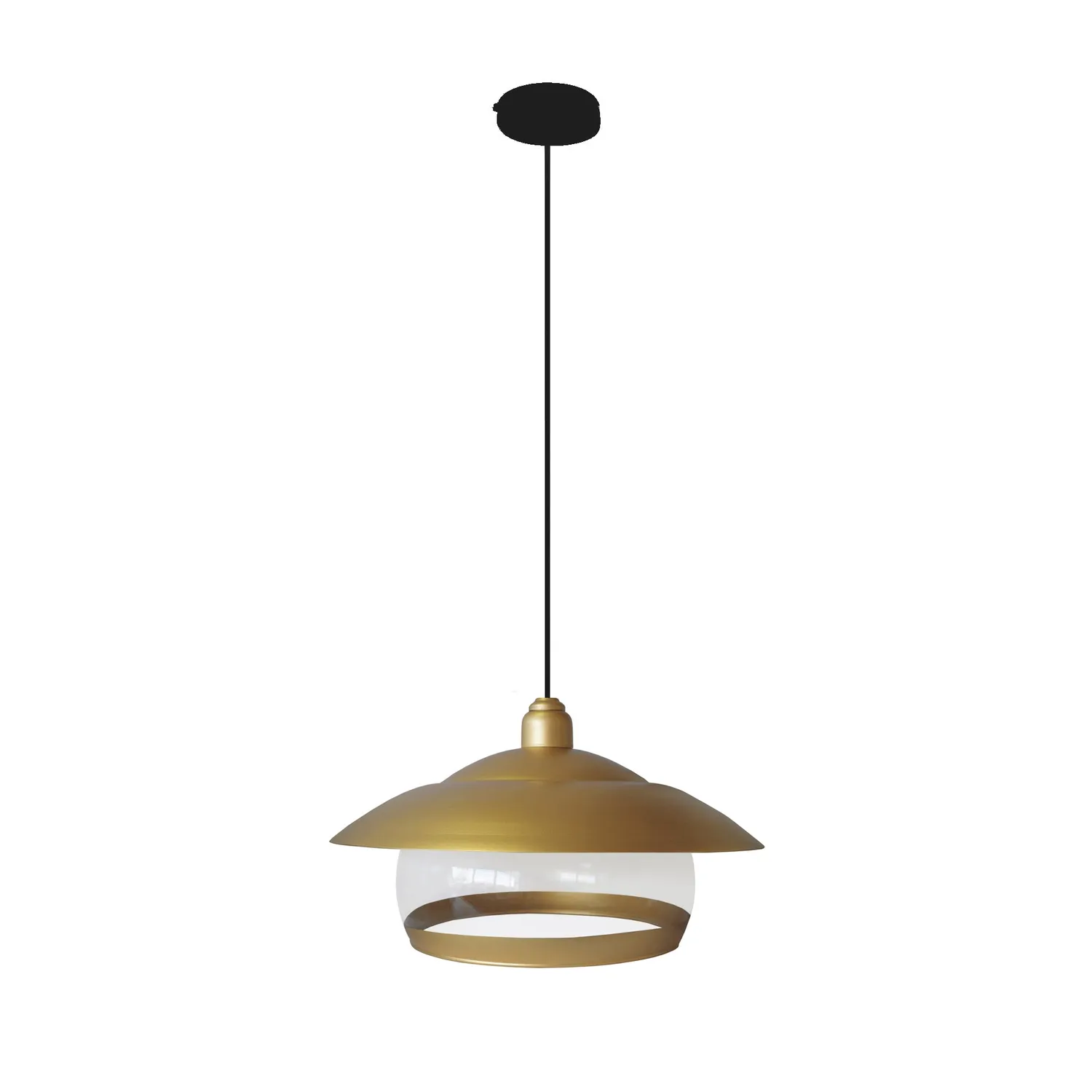 Tosel Brindisi Sospensione Globo Vetro 37x100 cm Nera