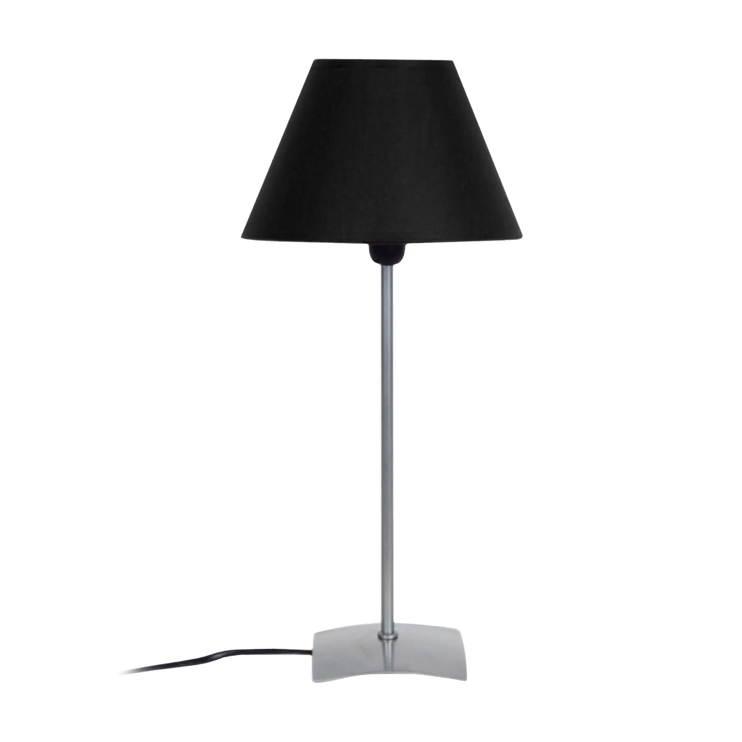 Tosel Alfena Colonna lampada tavolo 40 cm nera E14