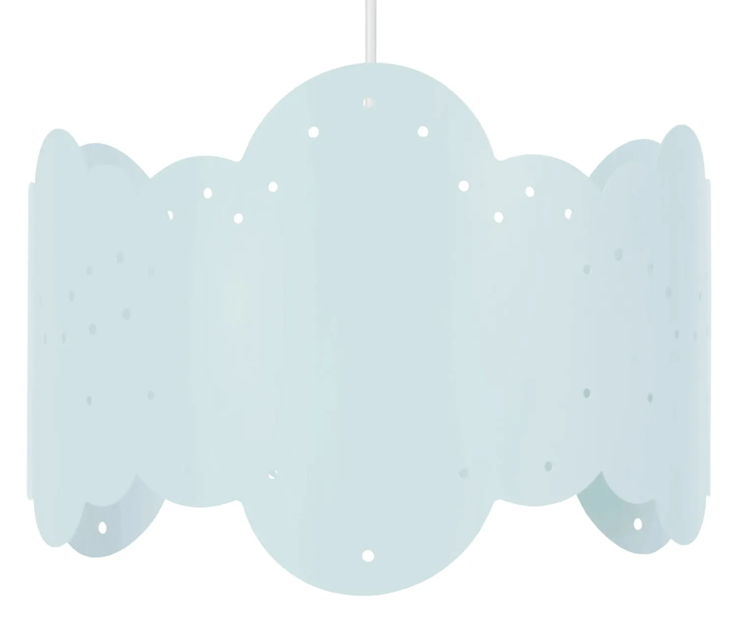 Tosel Nuage Sospensione 30x100 cm Metallo Bianca