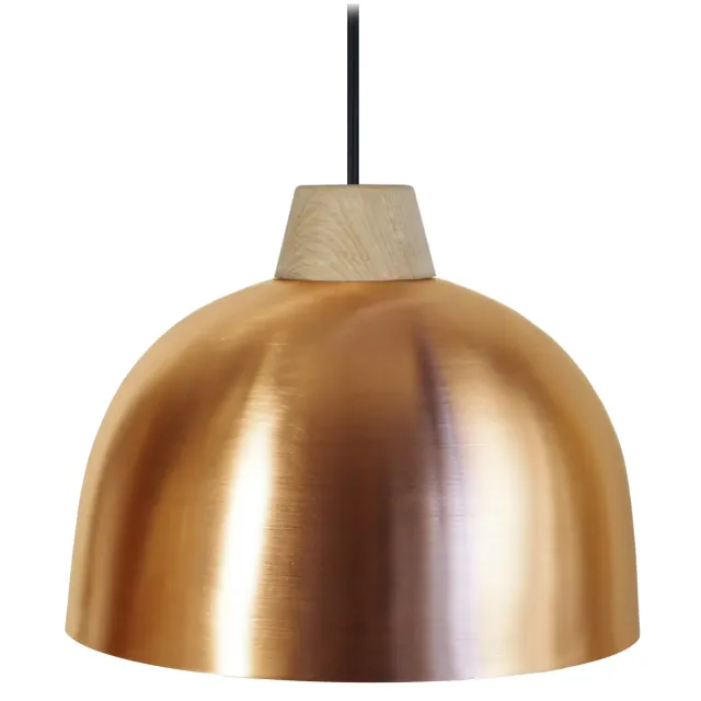 Tosel Half Ball sospensione rame legno D25