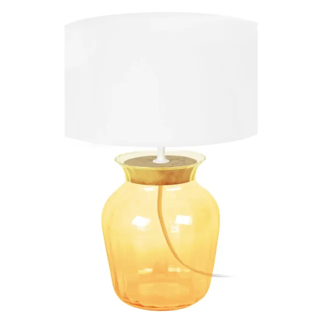 Tosel Pot Lampada da Tavolo Vetro Trasparente 45 cm E27