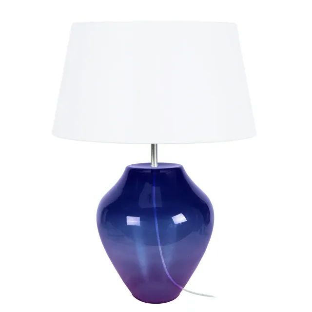 Tosel Vase lampada tavolo vetro trasparente 50cm E27