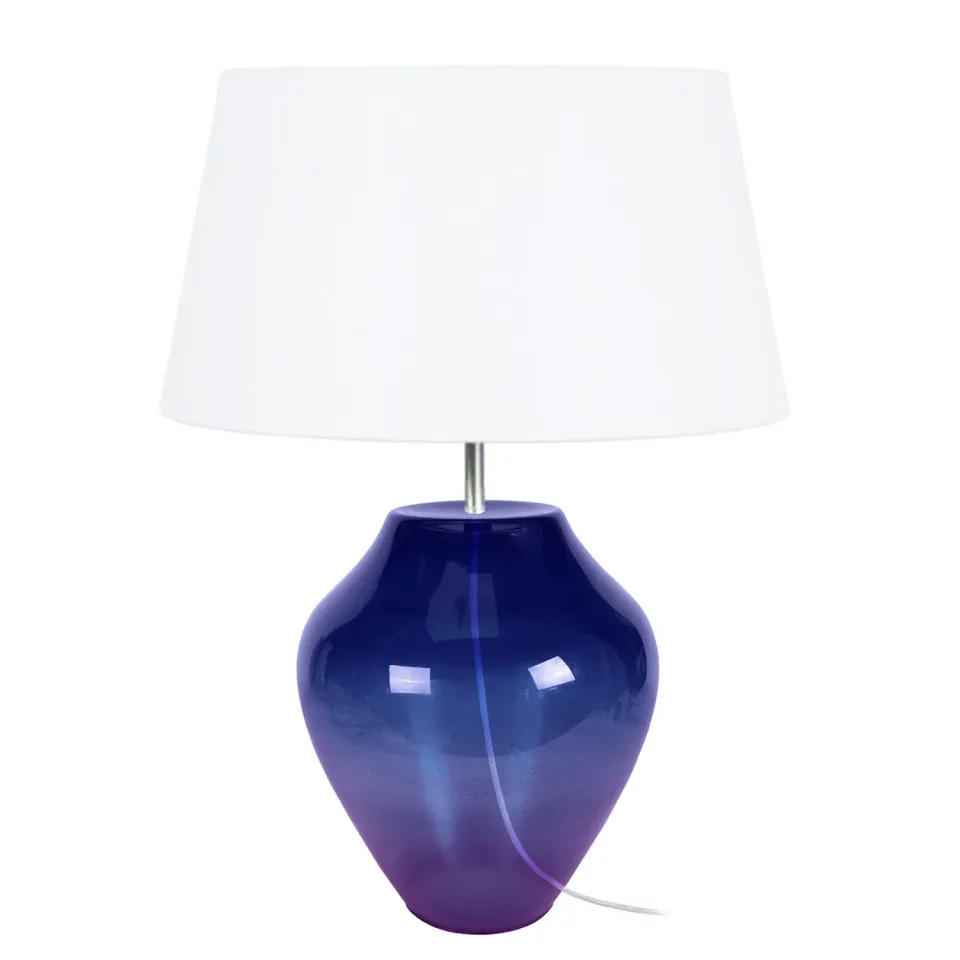 Tosel Vase lampada tavolo vetro trasparente 50cm E27
