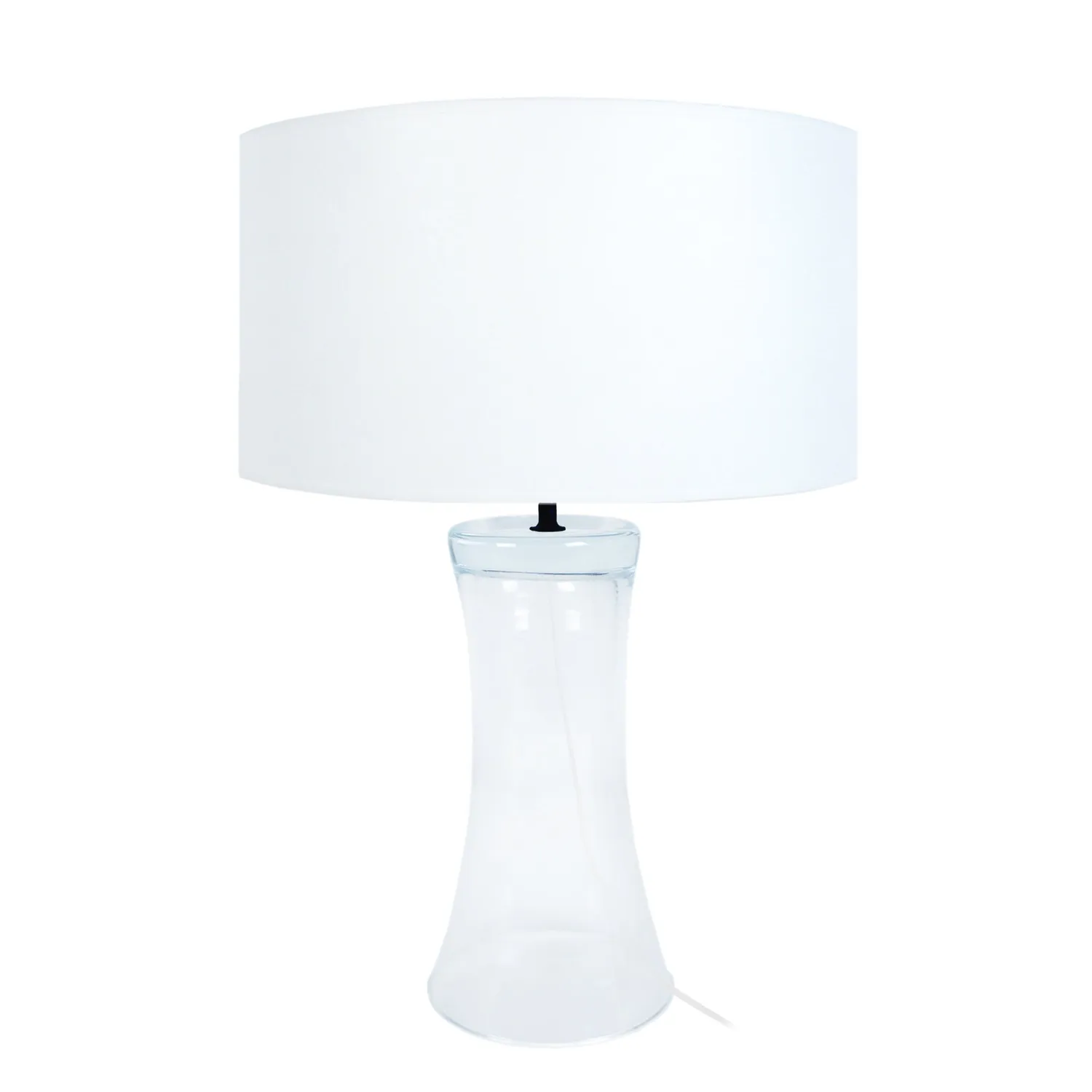 Tosel Trompeta lampada comodino vetro fumé