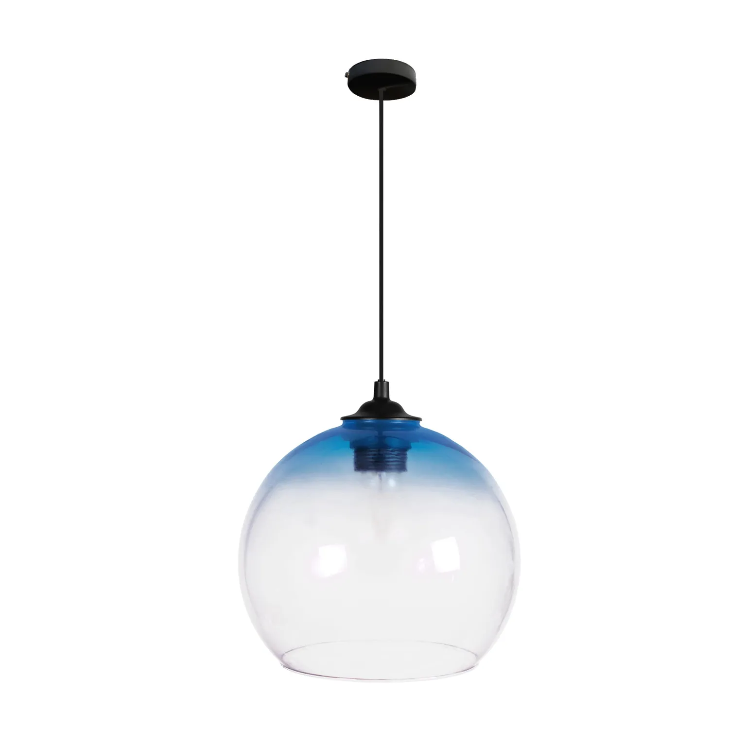 Tosel Globo Sospensione Vetro Gialla 20x100cm