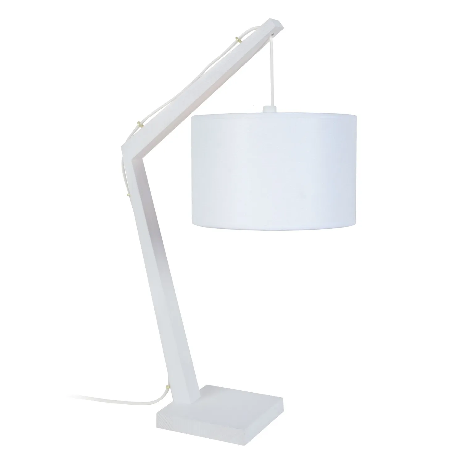 Tosel Kran lampada da tavolo legno naturale-ecrù 30x50