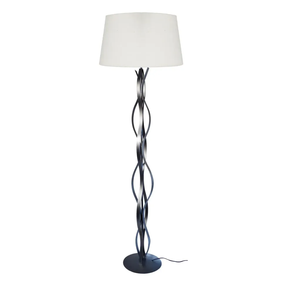 Tosel Ondas piantana nera 45x170 colonna metallo