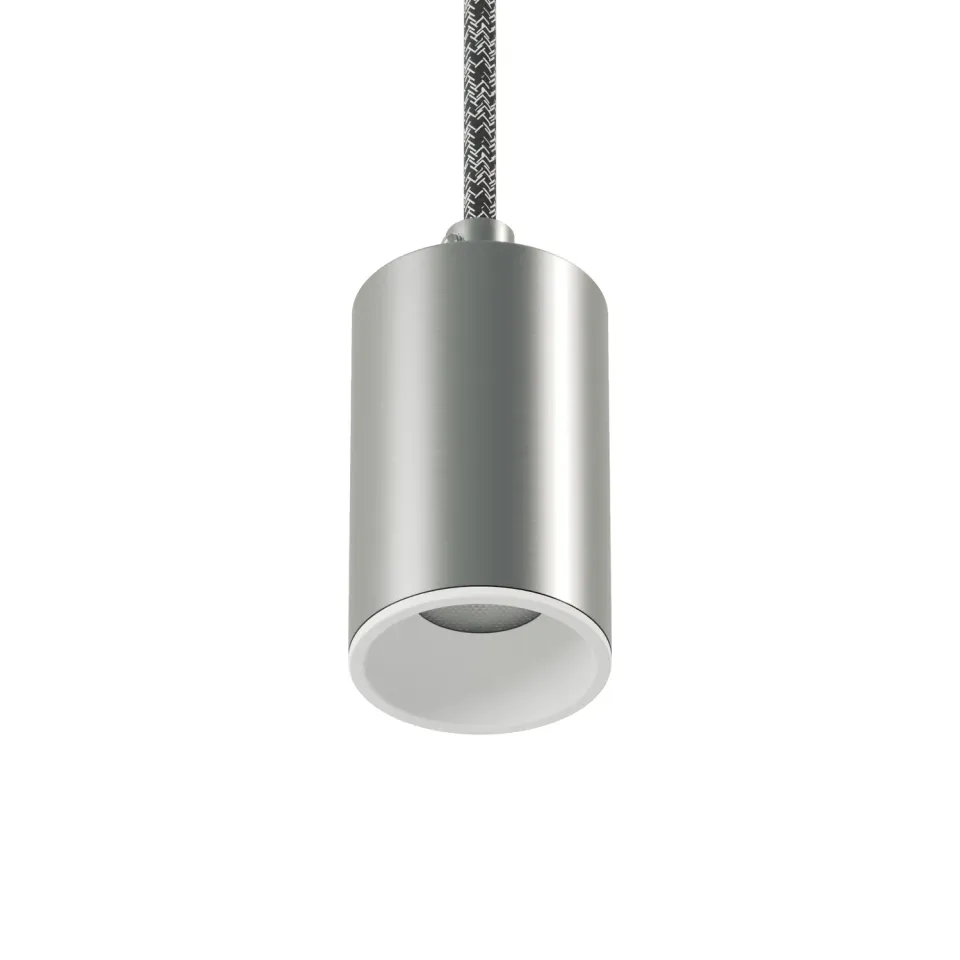 Creative Cables Bispot faretto GU10 LED titanio bianco dimmerabile