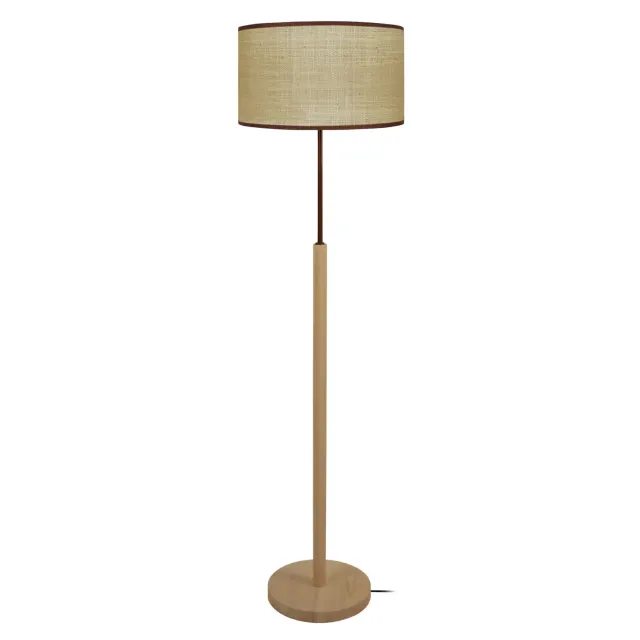 Tosel Goa piantana legno 40x158cm raphia
