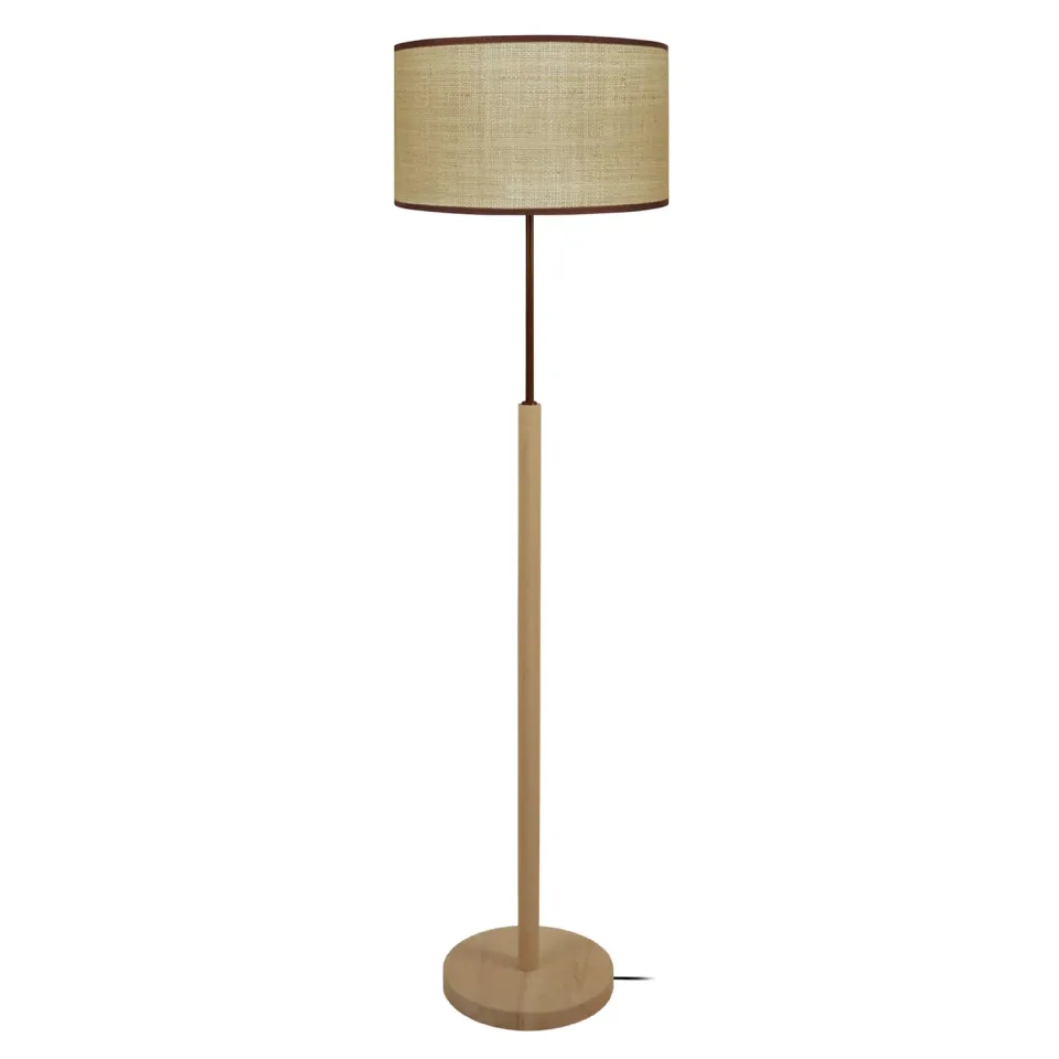 Tosel Goa piantana legno 40x158cm raphia
