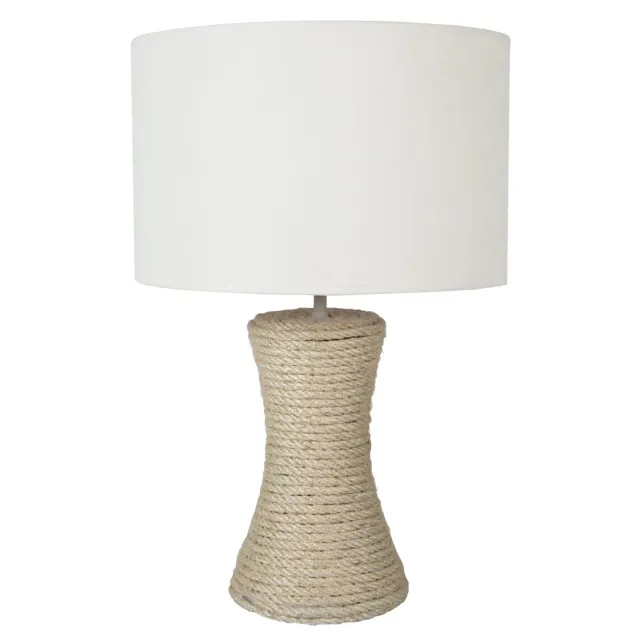 Tosel Trompeta Cordes lampada da tavolo sisal naturale 30x50cm
