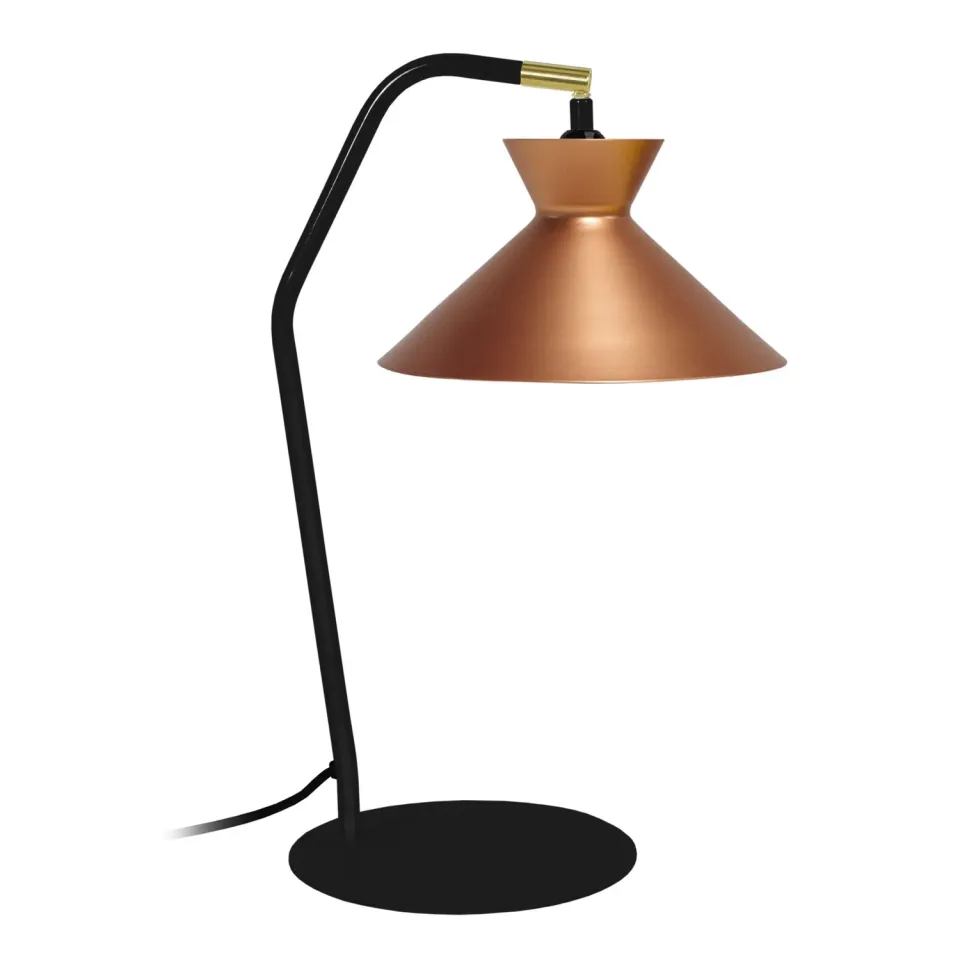 Tosel Leeds Lampada Scrivania Snodabile Metallo Nero 20x45 cm E27