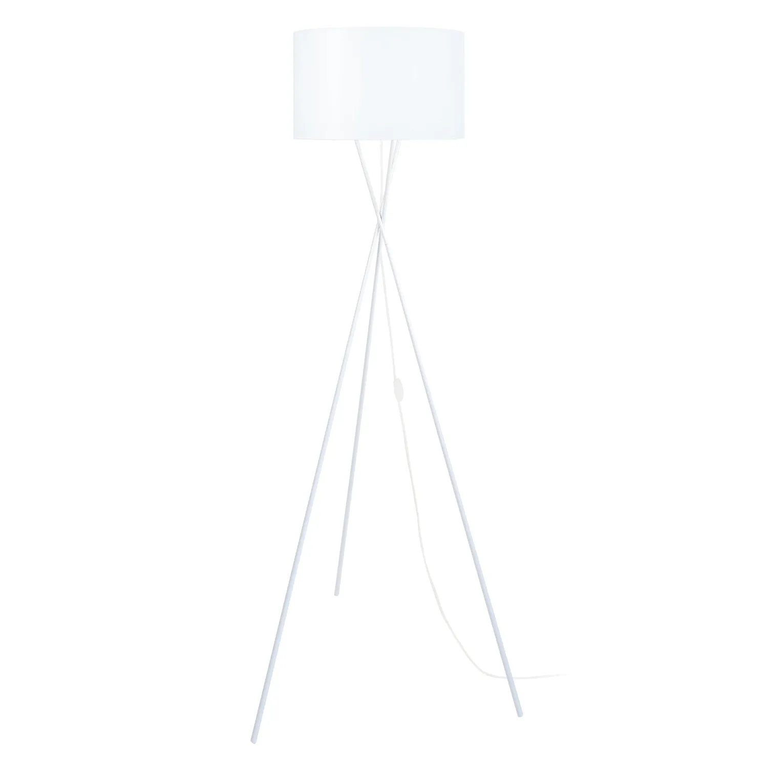 Tosel Midgard piantana treppiede 60x150cm bianco E27
