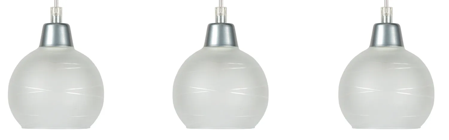 Tosel ACTUELLE lampadario alluminio 70x90 cm vetro G9