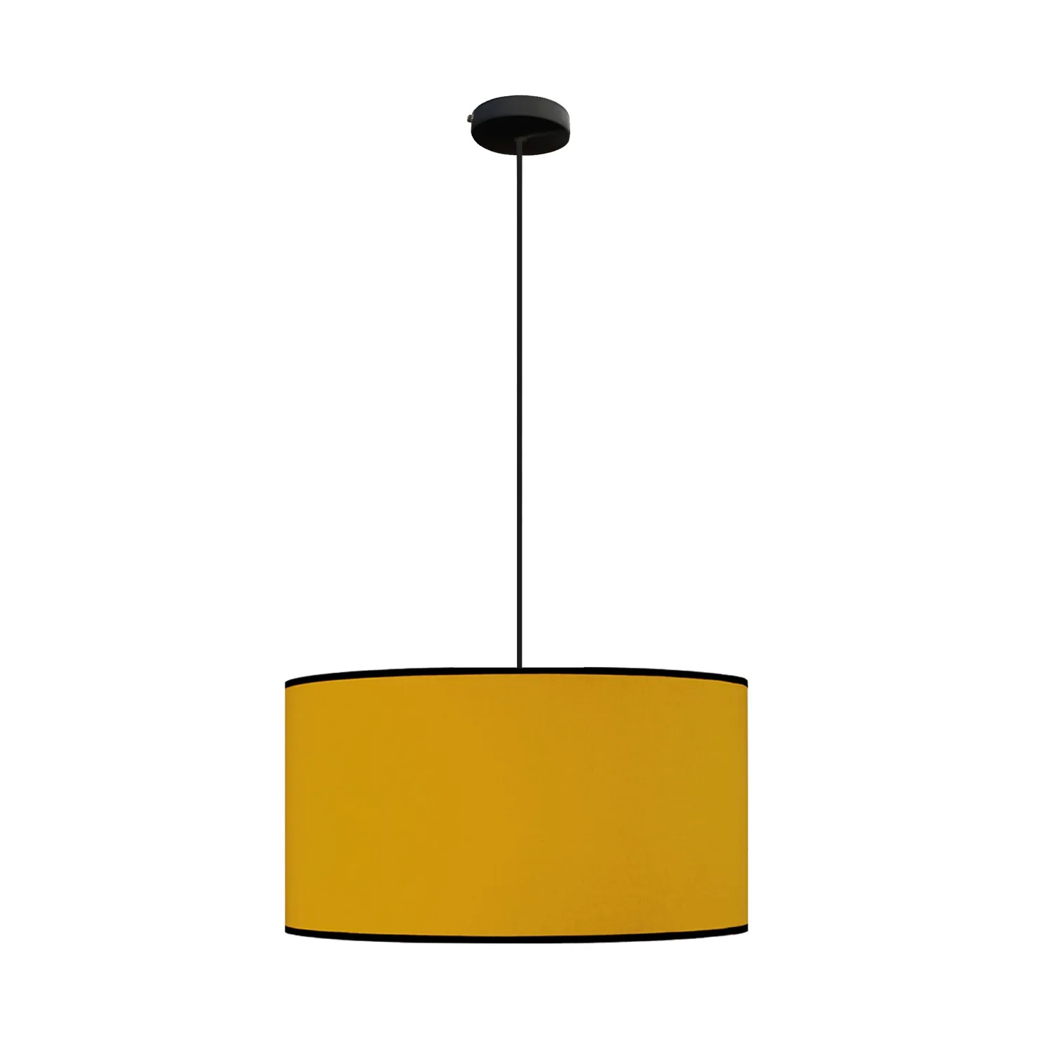 Tosel Agra sospensione cilindrica gialla 30x100 cm tessuto
