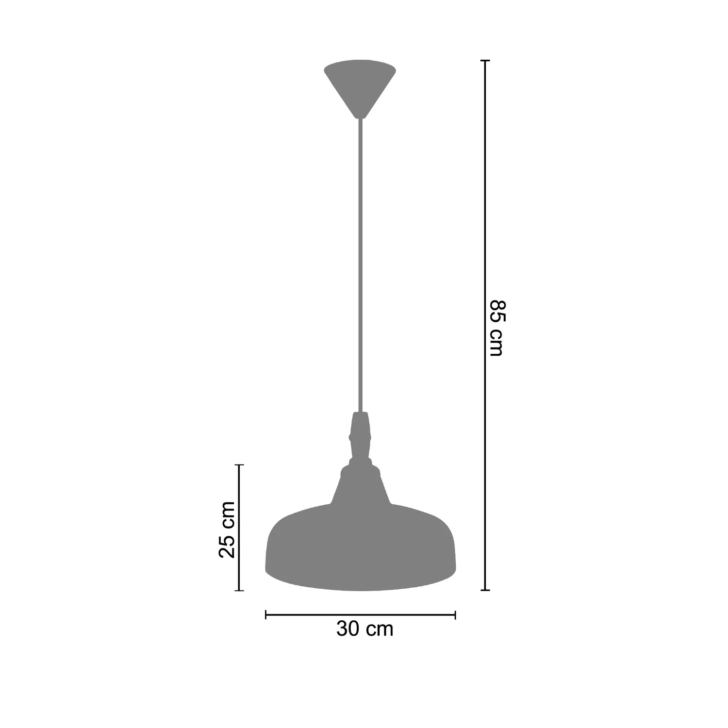 Tosel Tacks sospensione marrone 30 cm metallo