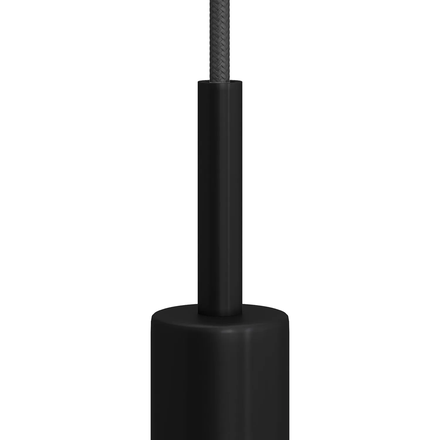 Creative Cables serracavo cilindrico nero 7 cm metallo