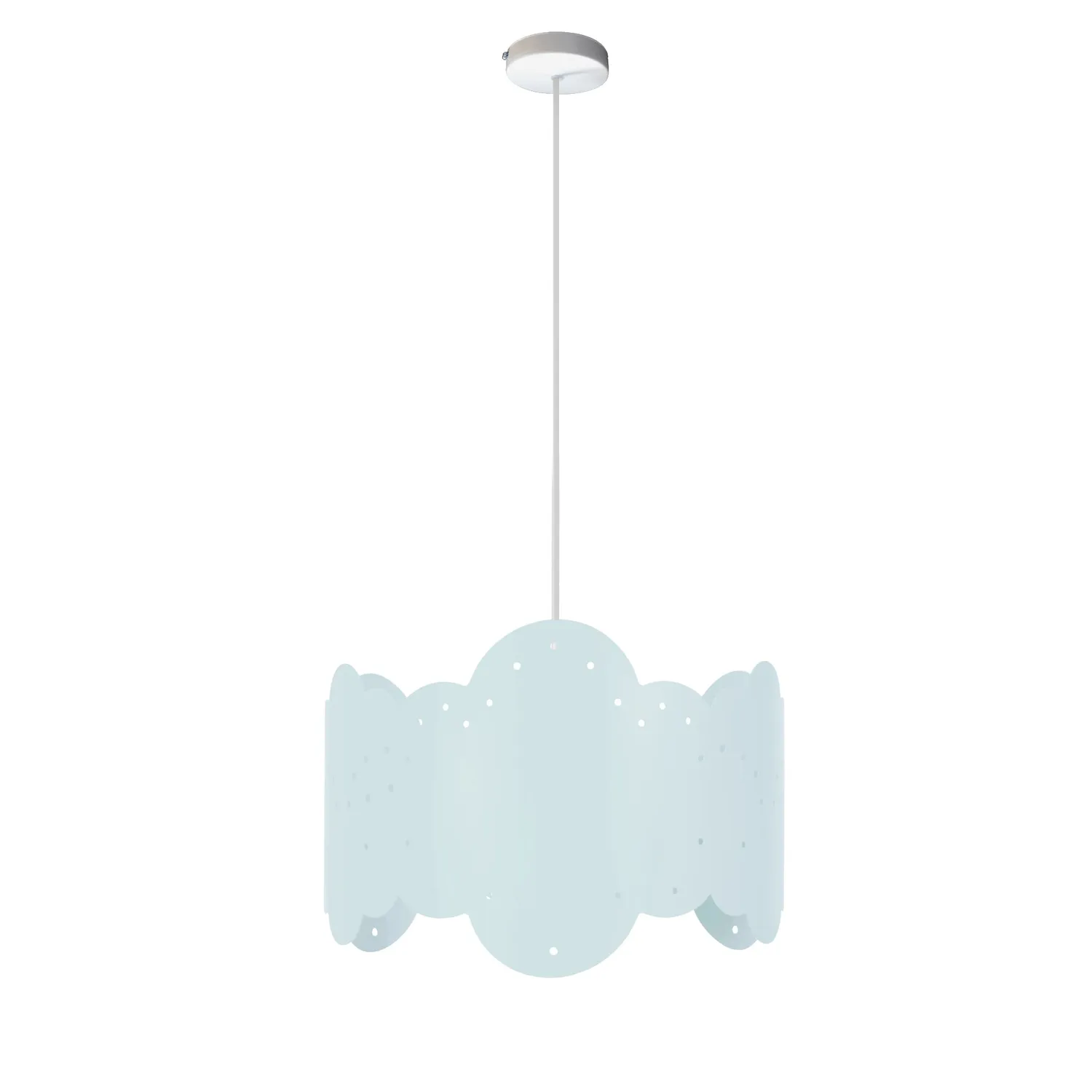 Tosel Nuage Sospensione 30x100 cm Metallo Bianca