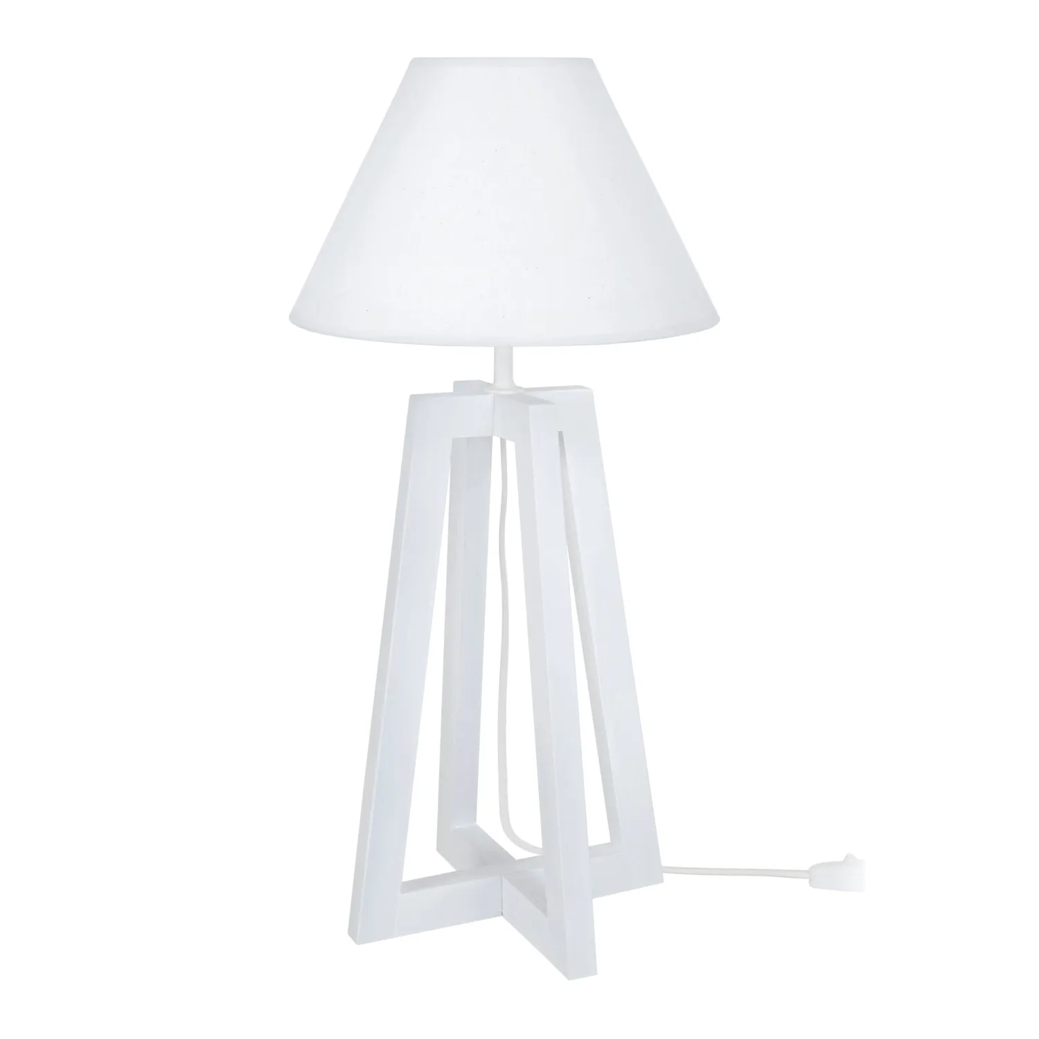Tosel Lot Lampada da Tavolo Nera 30x50cm E27