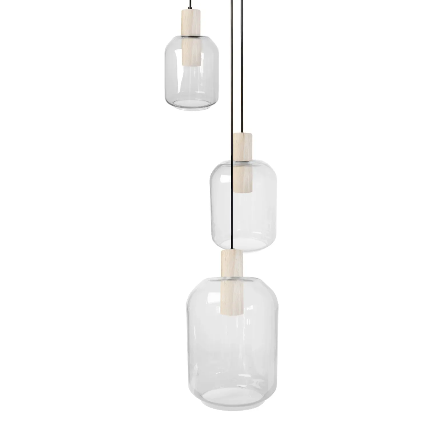 Tosel SVALBARD SMALL lampadario 3 luci E27 tondo