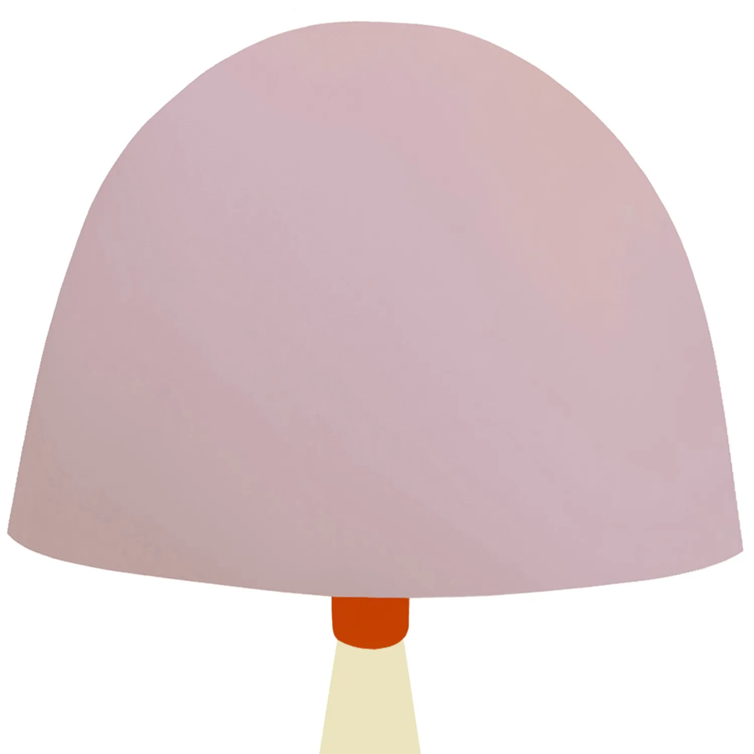 Tosel Petite Janina lampada tavolo arancione E27 22x37 cm