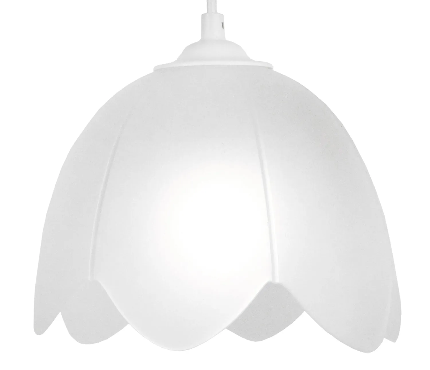 Tosel Boléro sospensione vetro cupola gialla 18x100cm E27