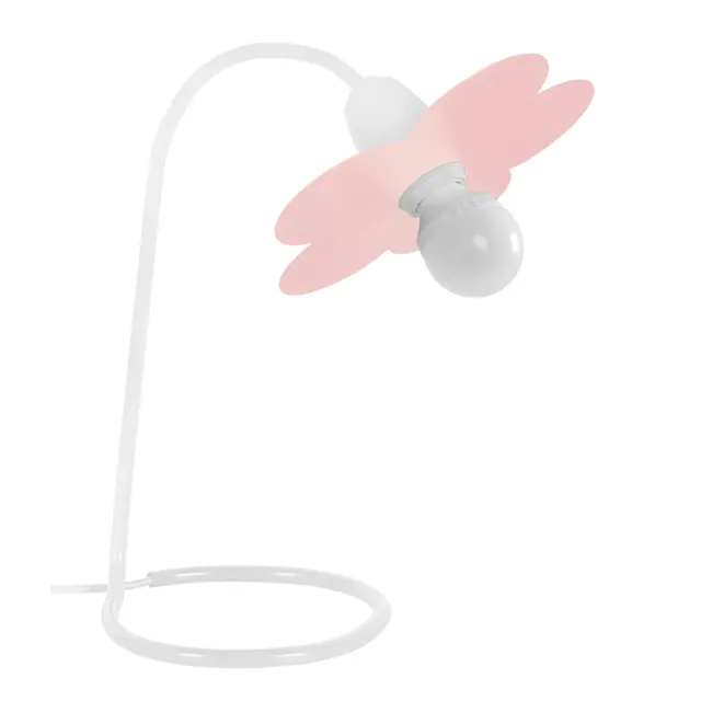 Tosel Pivoine lampada da scrivania metallo bianca blu 18x40 cm