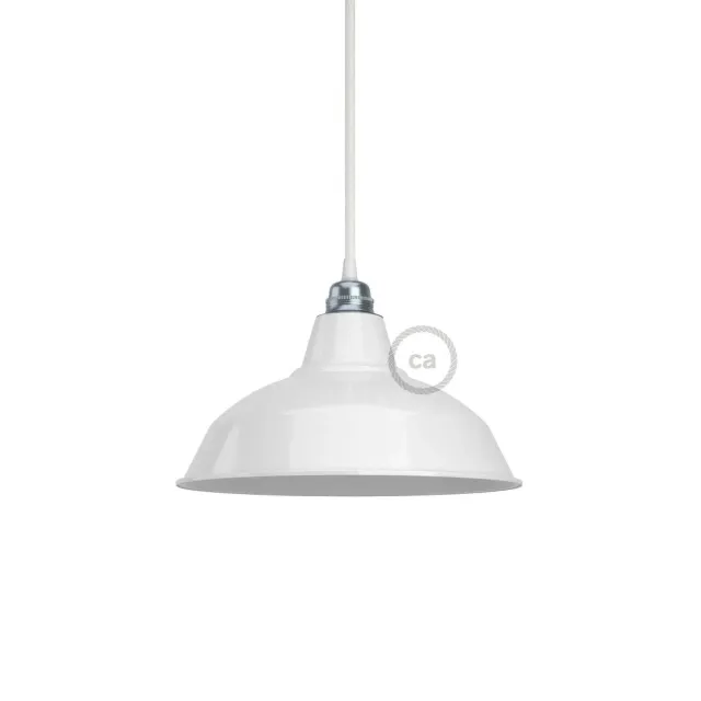 Creative Cables Bistrot paralume metallo bianco 30 cm E27