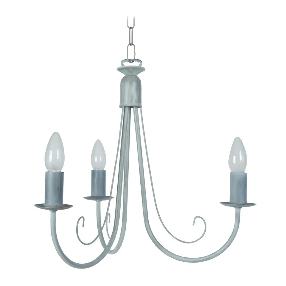 Tosel Côte d'Ivoire lampadario 48 cm grigio