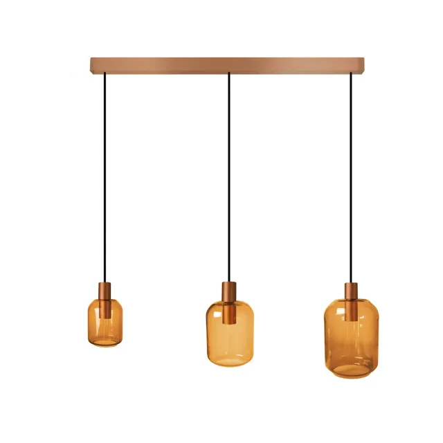 Tosel Svalbard Small lampadario rame 60x100 cm 3 luci