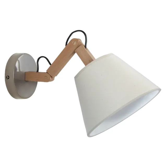Tosel Freki applique legno snodata E14 16x45 cm