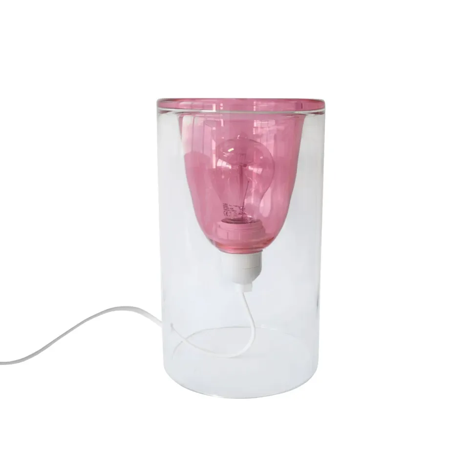 Tosel Lyon lampada da tavolo ambra 15x25 cm vetro