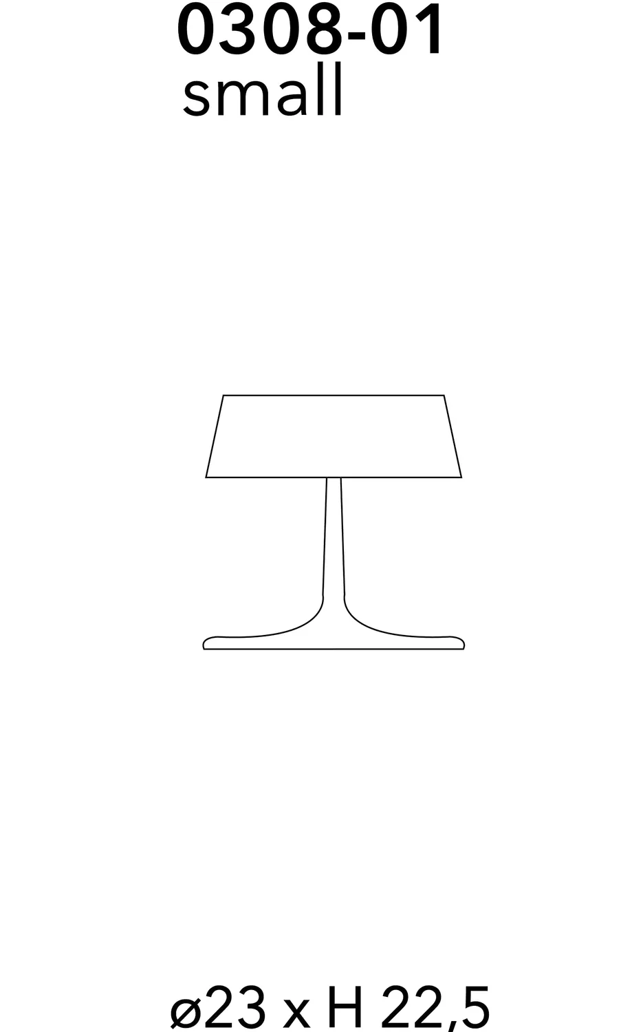 Penta China Small tavolo marron glace E14