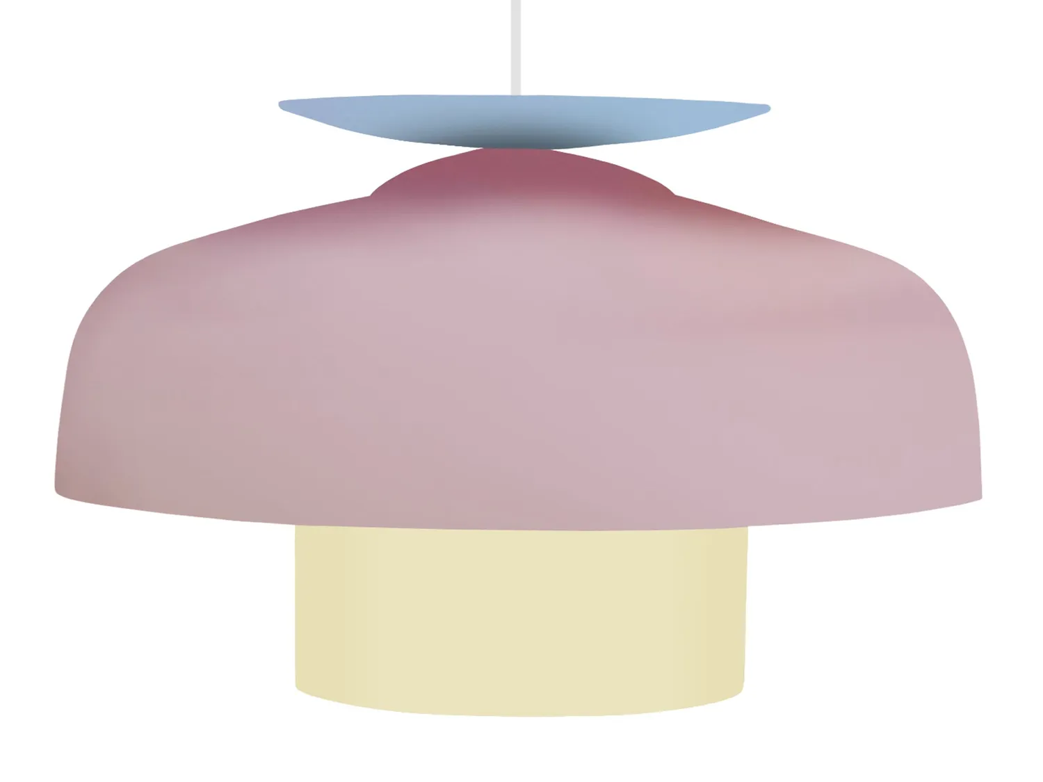 Tosel Cilla sospensione cupola arancione 30x100cm metallo