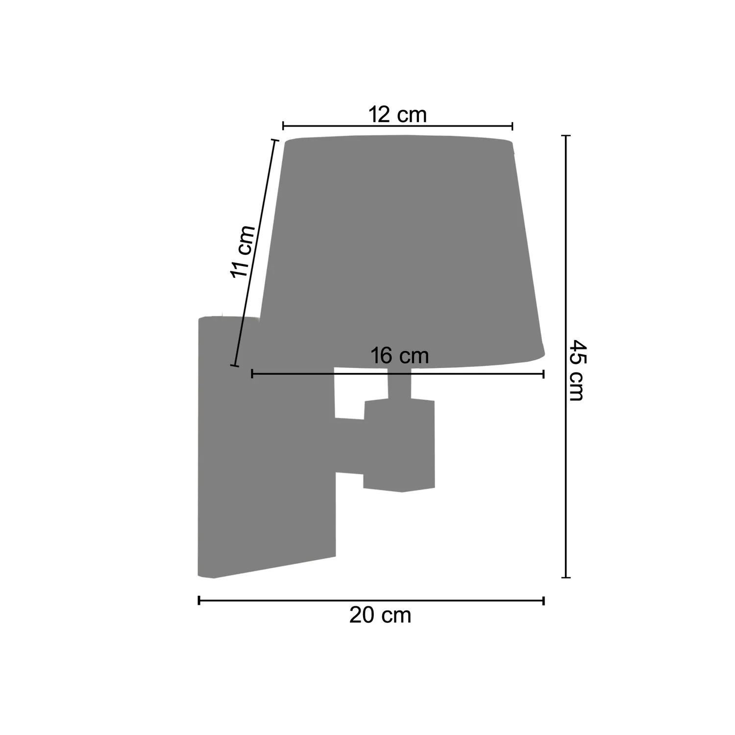 Tosel HOD B applique da parete legno bianco naturale