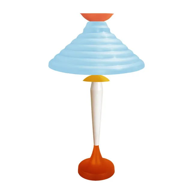 Tosel Agda Lampada da Tavolo Blu 35x61 cm Metallo