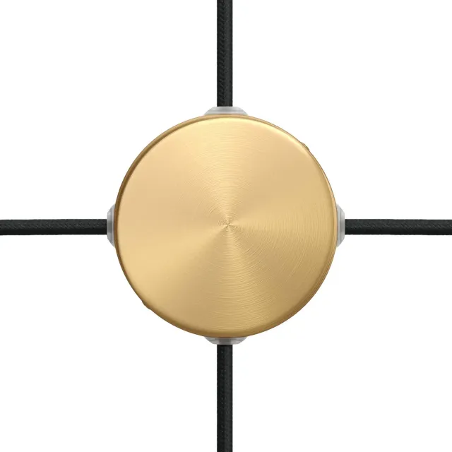 Creative Cables Mini Rosone Metallo Bronzo 4 Fori 83 mm