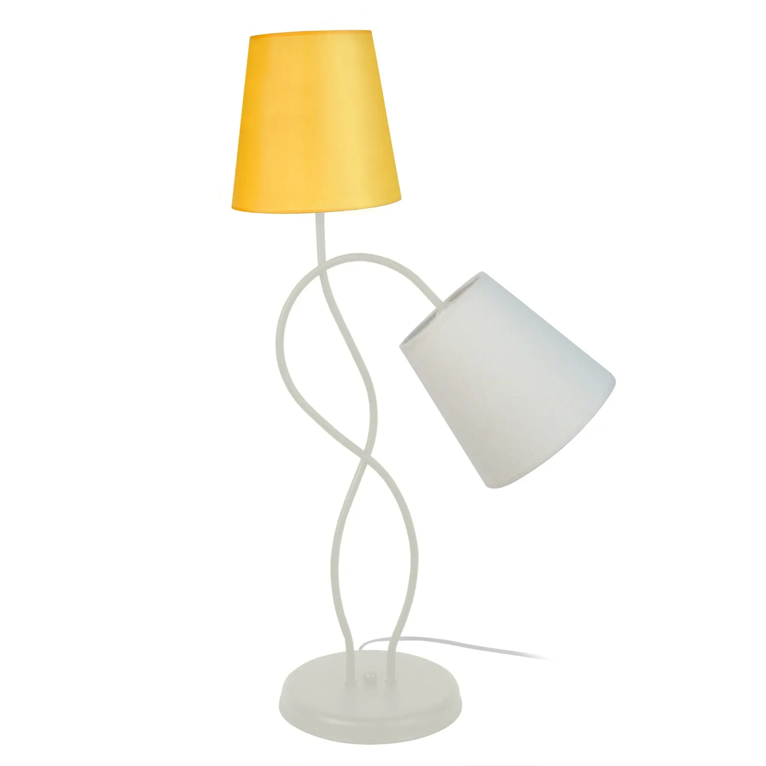 Tosel Nice lampada da tavolo marrone 2 luci E14