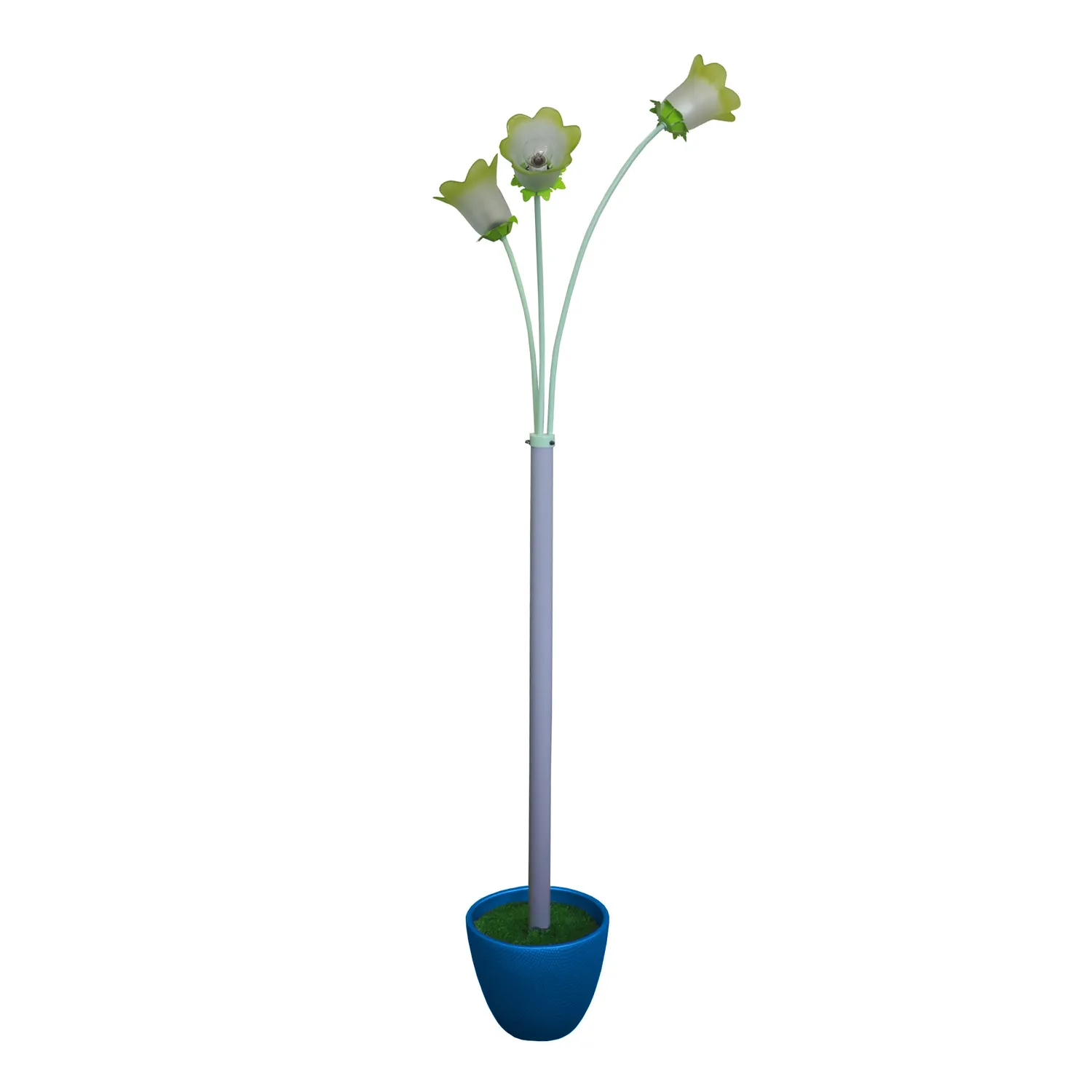 Tosel Fiore Piantana Albero Ceramica Vetro Rosso 45x164 cm E14