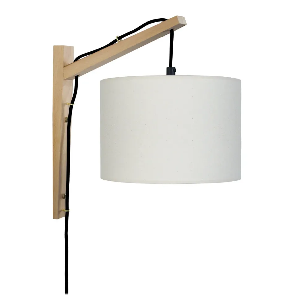 Tosel Kran applique legno naturale ecrù compatta