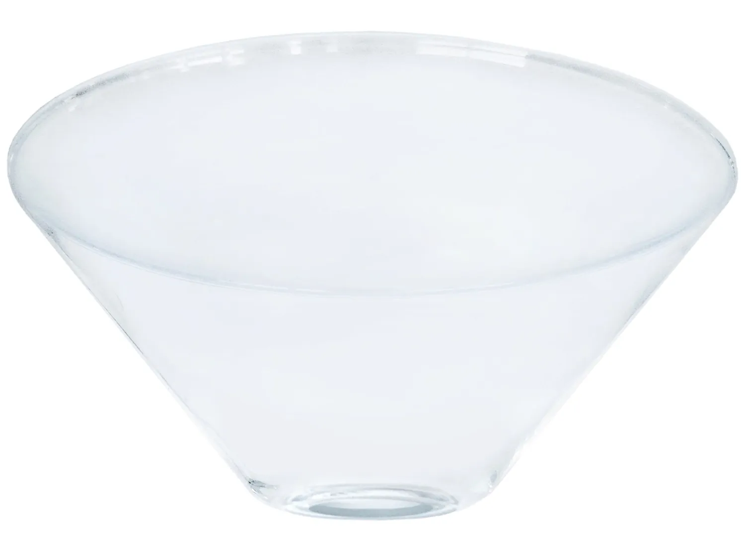 Tosel Jaya paralume vetro conico 26 cm trasparente