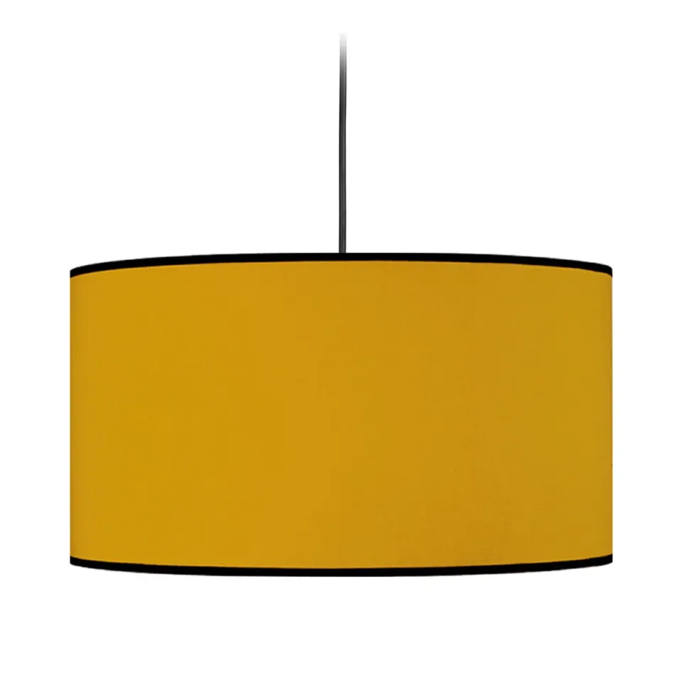 Tosel Agra sospensione cilindro giallo senape E27
