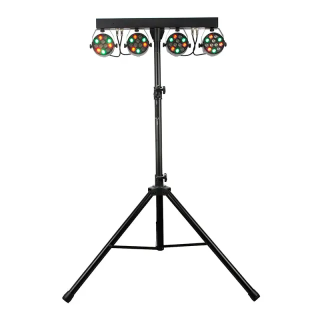 American DJ Mini Par Bar set 4 teste LED par con stativo