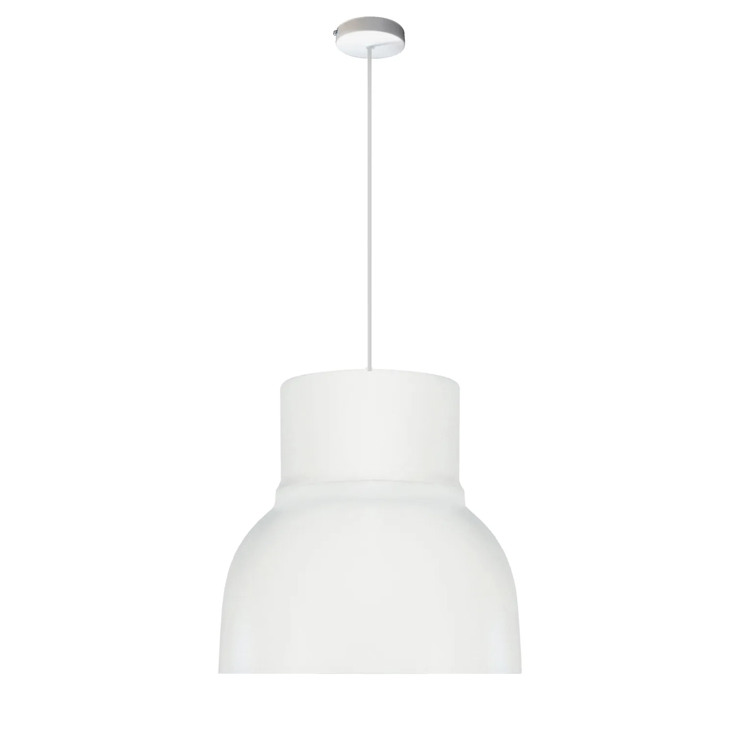Tosel Cloche sospensione 25x100cm bianca cupola E27