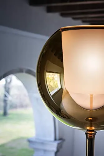 Penta Glo Mini lampada tavolo oro rosa specchiato vetro