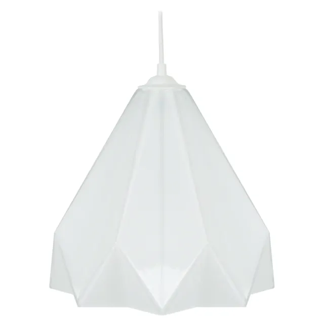 Tosel Helsinki sospensione vetro trasparente 100 cm piramide