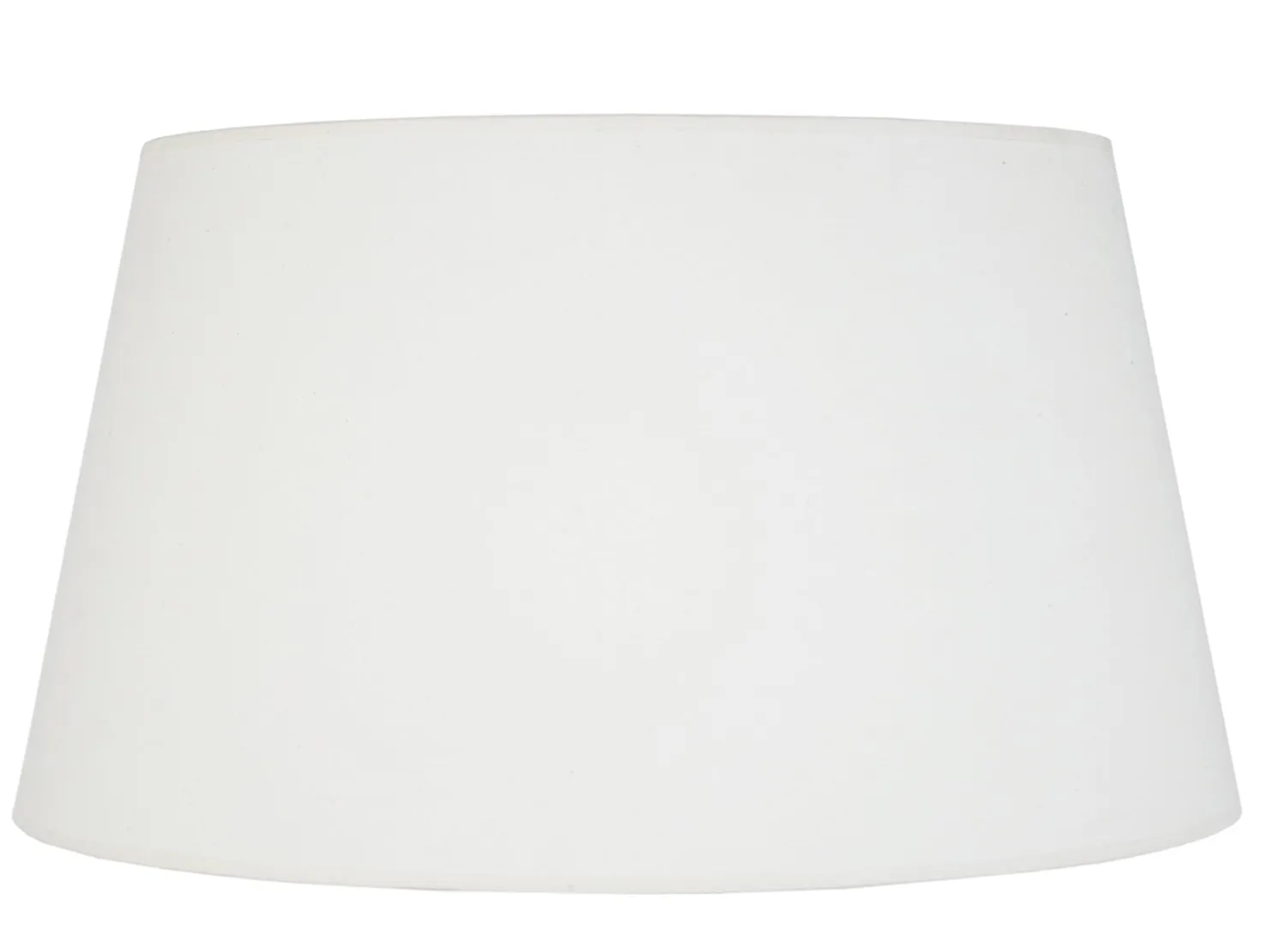 Tosel Tambour Paralume Tamburo 40x26cm Bianco Tessuto