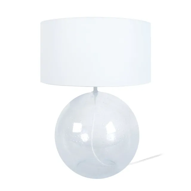 Tosel Burnaby lampada da tavolo vetro trasparente 50 cm