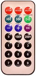 American DJ ELS 8GO LTW telecomando ricambio originale